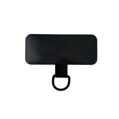 Ultra-thin Anti-slip Universal Mobile Phone Lanyard Fashion Street Style Metal Square Shape Customizable Material Logo Patch