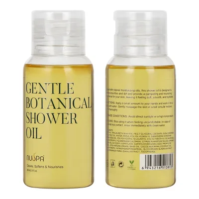 Nuspa Wholesale Coconut Jojoba Oil Delicately Fragrance Body Wash Oil Sulfates Free Softens Skin Bath Shower Oil