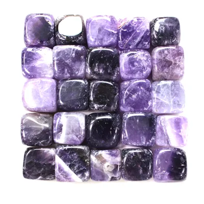 Crystals Wholesale Bulk Mixed Natural Crystal Stone Amethyst Cube Tumbled Stone