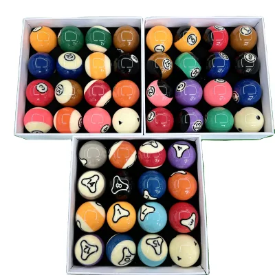 Unicues PB1002 Professional Pool Table Ball Set Phenolic Resin 2-1/4'' (57mm) Complete Set Customizable