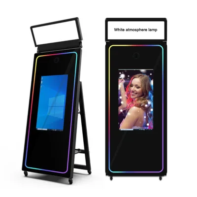 2024 Lcd Touch Screen Self Instant Photo Booth Machine with Printer