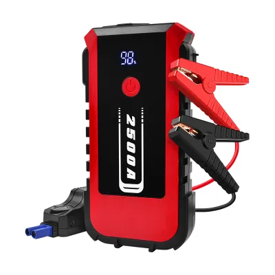 Compact & Powerful 25800mAh 2500A Jump Starter Quick Start Dead Batteries in Freezing Weather (-20°C) Device Size 192*95*41mm