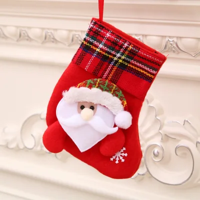 Multi-Inches Santa Xmas Character Christmas Stocking for Family Holiday Christmas Party Decorations