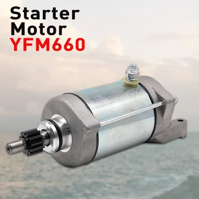 New Yamaha ATV Raptor 660 Starter Assembly for 2001-2006 Models (YFM660) with 12-Month Warranty and Compatible OE Numbers