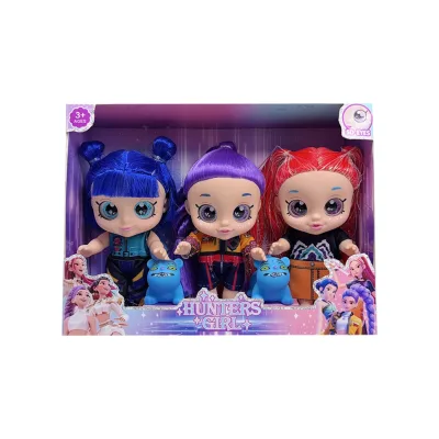 BOTU the Theme Song of the Music 5D Eyes K-POP Witch Hunter 18cm Joint Doll Toys Blue tiger Dolls