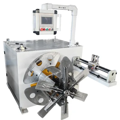 Easy to Operate Automatic Hand Crank/Pneumatic Coiling Machine with Length Measurement 32mm Cable Take up