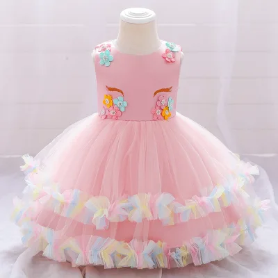 Baby Girl unicorn Dresses Newborn Baby Girl Unicorn Princess Dress DJS025