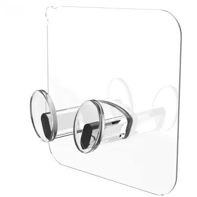 Hot Selling Single Tier PVC Storage Hook with Strong Adhesive Wire Plug Waterproof Eco-Friendly Durable for Kitchen Living Room