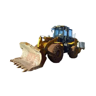 Compact 5Ton CLG855N Backhoe Loader Small Farming Electric Mini Wheel Loader Front End Cheap Battery Good Condition Pump Gearbox