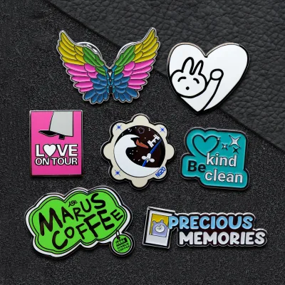 Wholesale Sterling Custom Logo With Butterfly Clutch Female Enamel Pin