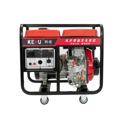 Electric Start diesel Generator with Wheel Kit for Easy Mobility