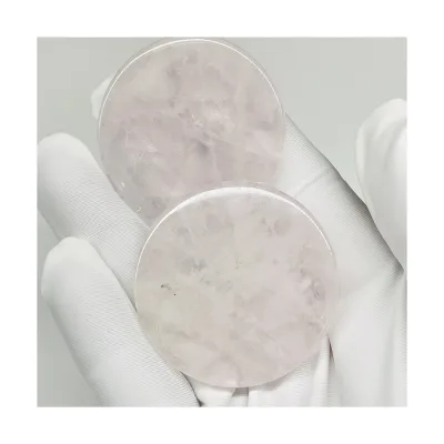 HY Sale High-quality Hand Made Carving Natural Rose Quartz Crystal Cup for Home Decoration
