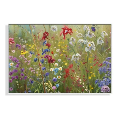 Rge Flower Painting on Canvas Abstract Flower Art Floral Abstract Pastel Flowers Art for Living Room Wall Decor