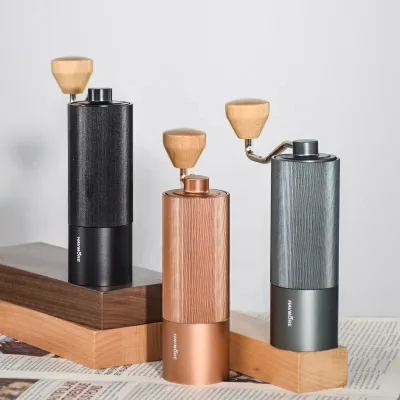 New Rose Gold Hand Grinder Coffee Grinder Household High Beauty Bean Grinder Small Portable Steel Core