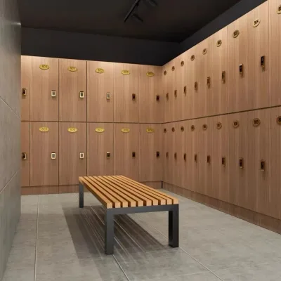Modern Design HPL Phenolic Employee Cabinets Gym Lockers with Stylish Storage Solution