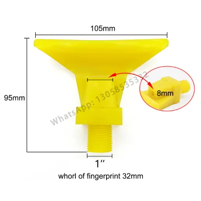 FY 1/2''3/4''1'' Wide Angle Flat Fan Spray Coal Washing Nozzle,Polyurethane Coal Washing Cleaning Nozzle Sprayer No Reviews yet
