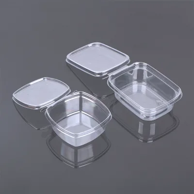 Disposable clear Pet Blister Clamshell Custom Food Pack Box