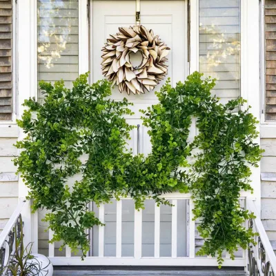 Durable Indoor Wedding Arch Decorations Plastic Artificial Eucalyptus Rattan for Balcony Garden Party Decorative Flowers Plants
