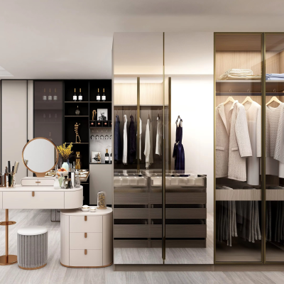 Chic Dressing & Closet Suite: Where Vanity Meets Curated Storage