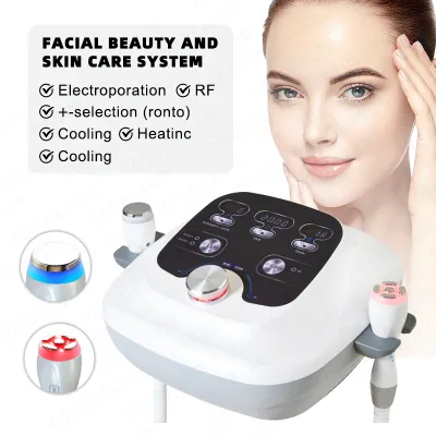 Desktop Electroporation Face Lifting Machine for Anti-Wrinkle Skin Care with Cooling & Heating US/EU/CN Plug