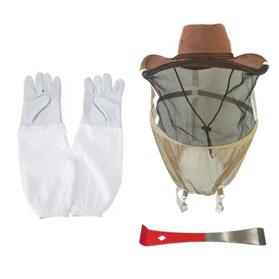 Professional Bee Hat Beekeeping Equipment Beekeeper Hand Tool Hive Tools Kit