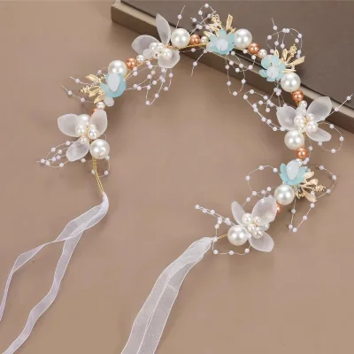 2026 Children'S Headwear Wreath Crown Headband for Princess Flower Child Birthday Girl Show Accessories Headwear