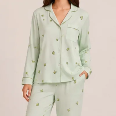 Pregnant Women Nightwear Postpartum Women Pajamas Set Autumn and Winter Long Sleeved Thermal Pyjama Femme Plus Size Sleepwear