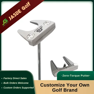 Zero Torque High Inertia Stainless Steel Golf Putter Precision Alignment Anti Side Spin Training Club
