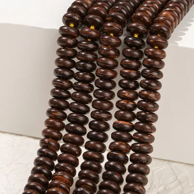 Polished DIY Abacus Coconut Jewelry Beads Different Size for Choice 1755484