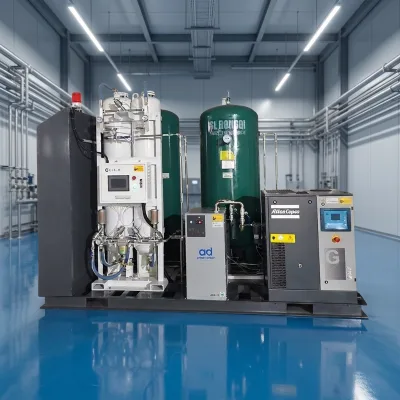 Modbus RS485 BMS Communication Integrated PSA Oxygen Production Machine for West African Hospital Project