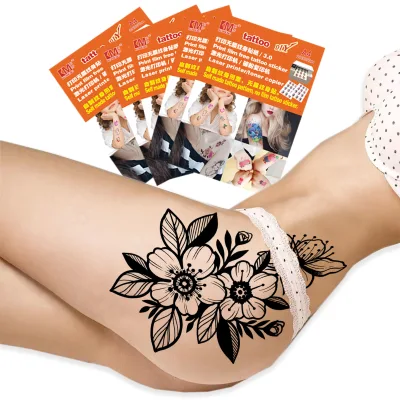Laser Print A4 Waterproof and Sunscreen Water Transfer Tattoo Sticker Paper Temporary Tattoo Transfer Paper