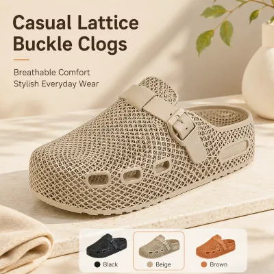 Factory Wholesale Hollow Mesh Mule Clogs Unisex Adjustable Strap Casual Beach Footwear Lightweight Anti Slip Summer