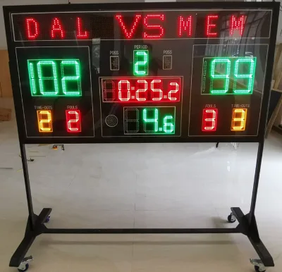 Led Basketball Scoreboard/basketball Score Board Used at Outdoor/Indoor
