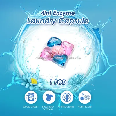 Laundry Detergent Capsules Powerful Stain Removal for Oil Dust Daily Dirt