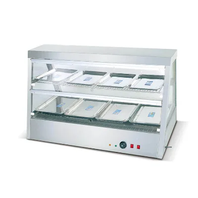High Quality Commercial Restaurant Food Warmer Fries Chicken Shop Display showcase
