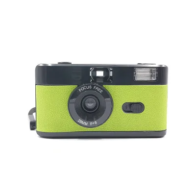 Colorful Reloadable Non Disposable Reusable 35mm Film Cameras Focus Free Retro Gift Film Camera With Flash OEM Customized Color