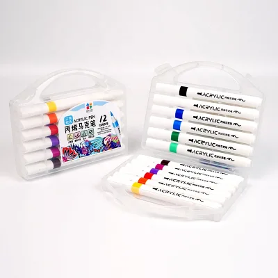 Non-toxic Water Based Acrylic Paint Marker Pen Multi Color Colored Marker for Kids Students Beginnings