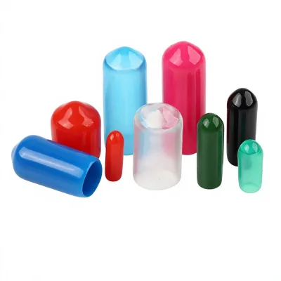 Flexible PVC Round End Cap Durable Reusable Protective Dust Cover Thread Protector for Pipe Tube Rod and Bolt Ends