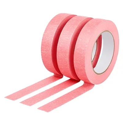 Pink Washi Single Sided Painter's Tape 0.94" X 55 Yds Acrylic Adhesive Sharp Line Residue-Free for Wall Art & Craft Projects