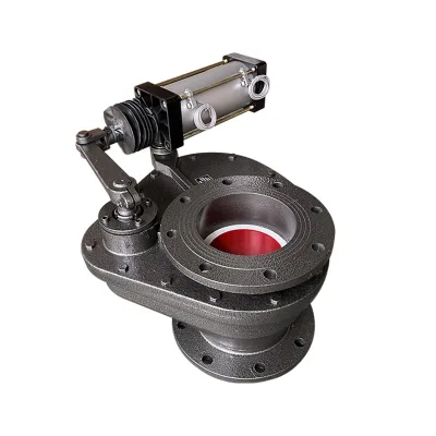 Ceramic Rotary Disc Valve Pneumatic Swing Ceramic Feed Valve Rotary Style Customizable OEM Structure