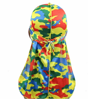Custom Pattern Printed Silky Satin Durag Dorags for Men