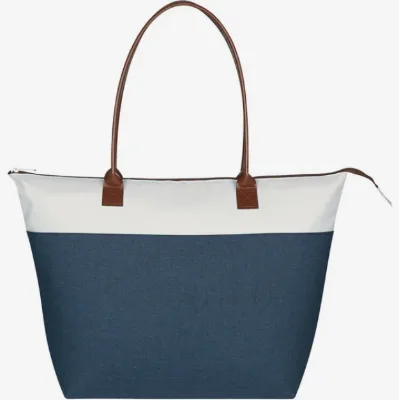Custom Logo Regatta Polycanvas Tote Bag Promotional Zippered Bulk Gift