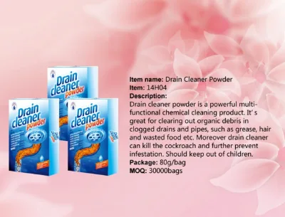 Super Clean China Supplier Chemical Drain Cleaner Powder Pipe Cleaner Used in Kitchen/bathroom/toilet