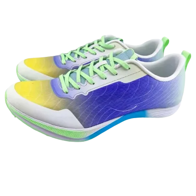 Professional Track and Field Spikes with Full Foot Carbon Plate PEBAX Midsole Sprint Spike Shoes for Running Racing Sneakers