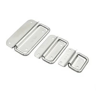 304/201 Stainless Steel Modern Pull Handle Hanging Ring for Warehouse Wardrobe Door Drawer Wooden Box Toolbox Folding Industrial