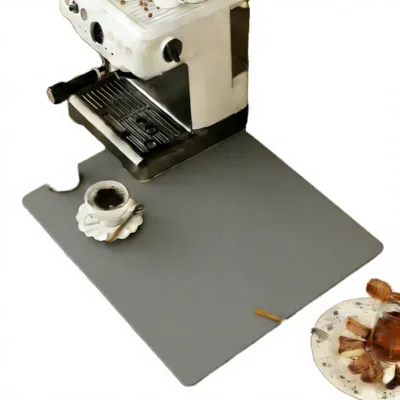Silicone Modern Eco-Friendly Dish Drying Mat Water Absorbent Kitchen Counter Draining Pad Non Slip Quick Dry Tableware