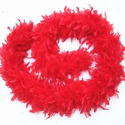 Wholesale 30g 40g 60g 80g 100g 120g Turkey Feather Boa for Dress Costume Wedding Party Decor