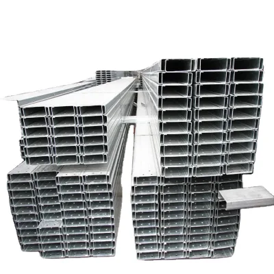 High Quality Dx53d Galvanized Steel U-Channel Bar Rod Carbon Steel C-Channel Bar Welding Cutting Available-Direct Sale China