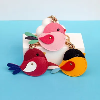 PU Key Fob Protective case Compatible for Cute Design Eco-Friendly Durable Keychain Ring Scratch-resistant Suitable Keys