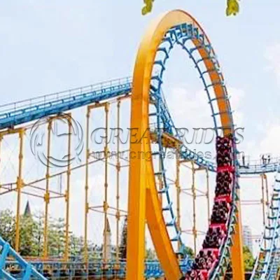 Big Roller Coaster Large Overlapping coaster 24 Passengers Big Roller coaster for Amusement Park